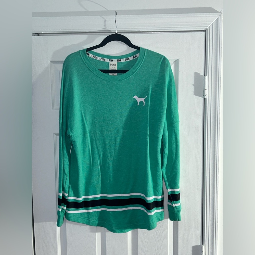 Victoria’s Secret PINK blue varsity sweater
